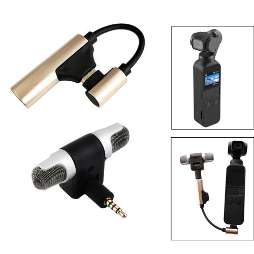 Type C à 3,5 mm adaptateur audio externe Microphone sans fil pour DJI Osmo Pocket
