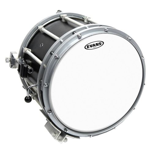 Evans SB14MHW - Peau de caisse claire de fanfare blanche Hybrid, 14 pouces