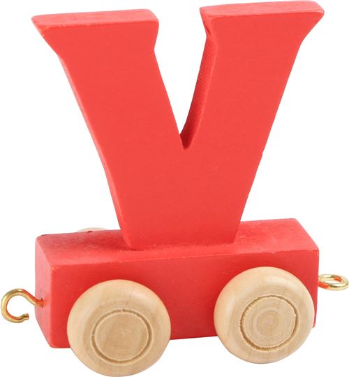 Legler train lettre V rouge 6,5 cm