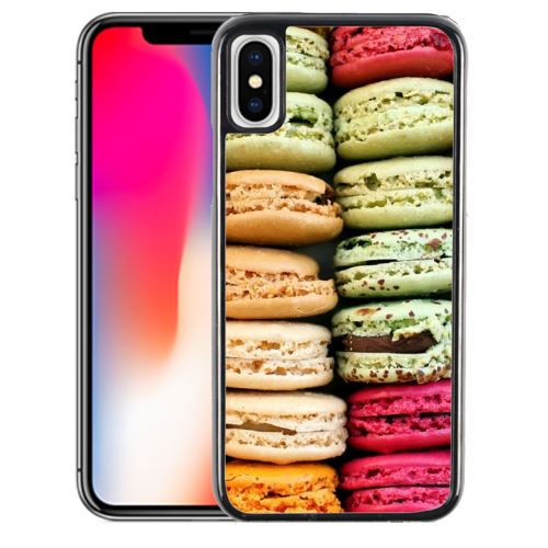Coque pour iPhone XS macarons