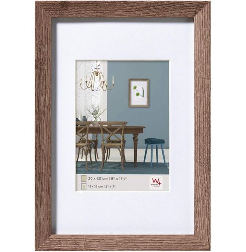 Non Communiqué Marron/Clair Cadre Fiorito En Bois - 13 X 18 Cm