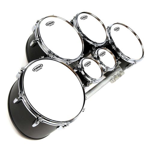 Evans TT13MXW - Peau ténor fanfare blanche MX, 13 pouces