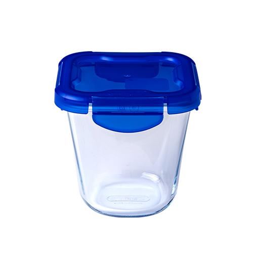Lunch Box Pyrex® en verre avec couvercle étanche 12 x 12 cm- 0,8 L, Cook & Go