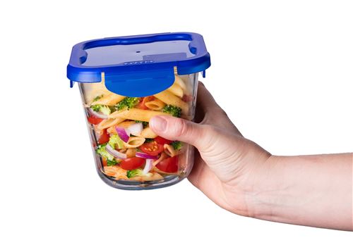 Lunch Box Pyrex® en verre avec couvercle étanche 12 x 12 cm- 0,8 L, Cook &  Go - Conservation des aliments - Achat & prix