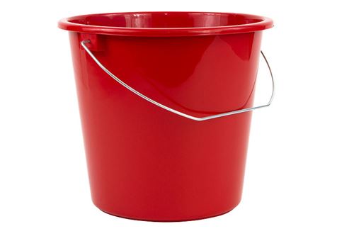 Seau 5 litres rouge