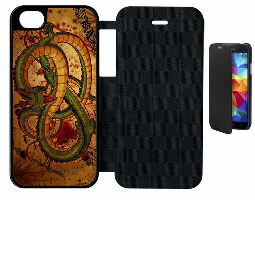Etui À Rabat Flip Flap Apple Iphone 5 Se Dragon Manga