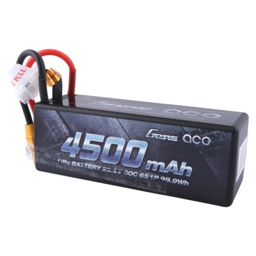 Gens Ace 4500mah 6s1p 22.2v 60c Hardcase Rc Car Lipo Battery 14#