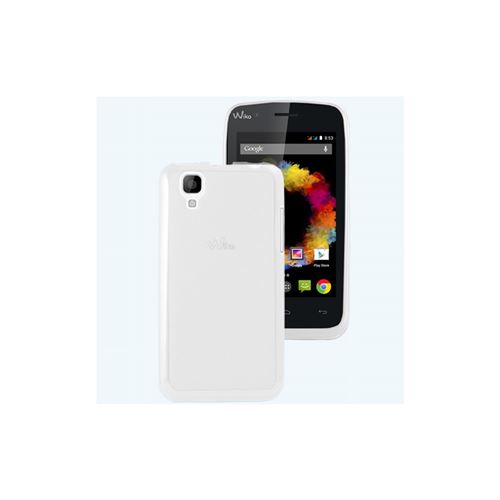 Mocca coque gel blanc transparent pour Wiko Sunset