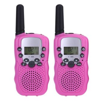 2 paquets de talkies-walkies à piles pour enfants avec 22 canaux radio 2  voies 6 kms de long sonné, jouet pour garçons filles de 3 à 12 ans, avec  backl
