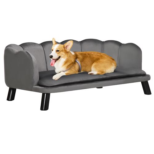 Lit canap&eacute; chien chat design contemporain coquillage