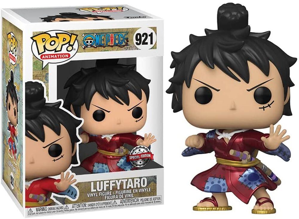 Figurine Funko Pop Animation One Piece Luffytaro in Kimono Metallic