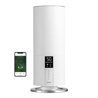 Duux Beam Mini 2 - Humidificateur à Ultrasons Connecté - 3L Capacité - 300ml/h - 30m² - Blanc