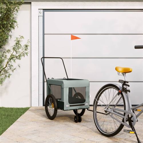 Meilleurs prix pour vidaXL Remorque pour animaux - Gris et Noir