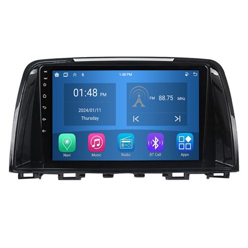 Autoradio RoverOne® Bluetooth CarPlay Android Auto Navigation 4Go RAM 64Go ROM pour Mazda 6 Atenza 3 GJ 2012-2015