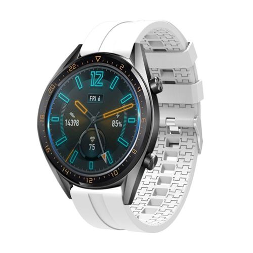 Bracelet en silicone 22mm pour Huawei Watch GT - Blanc