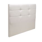 MERINOS Tête de lit Cozy tisse sable blanc 160cm (170cm finie)