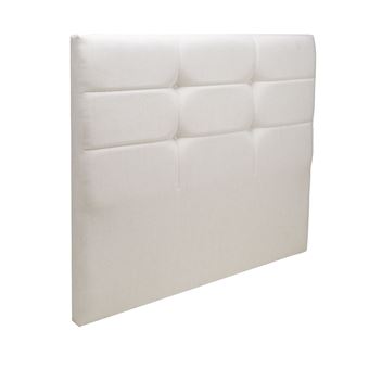 MERINOS Tête de lit Cozy tisse sable blanc 160cm (170cm finie)