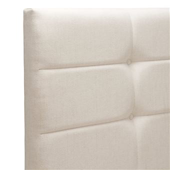 MERINOS Tête de lit Cozy tisse sable blanc 160cm (170cm finie)