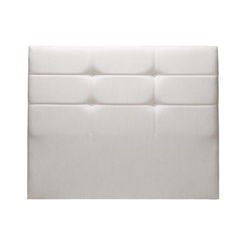MERINOS Tête de lit Cozy tisse sable blanc 160cm (170cm finie)