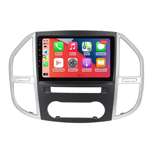 Autoradio RoverOne GPS Bluetooth CarPlay Android Auto 2Go RAM 32Go ROM pour Mercedes Benz Vito 3 W447 2014 - 2020