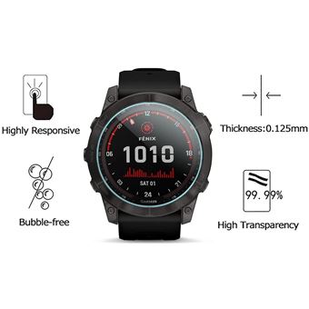 Brotect Vetro Temperato Per Garmin Fenix 6X Pro Solar – 3 Pezzi, Durezza 9H, Antigraffio