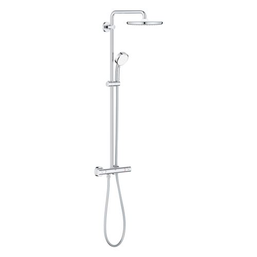 Non Communiqué Blanc Colonne De Douche Thermostatique Tempesta Cosmopolitan System 250 - Grohe - Chromé
