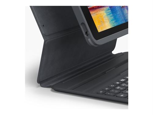 ZAGG Pro Keys - Clavier et étui (étui détachable) - rétro-éclairé - Bluetooth - QWERTY - R.-U. - pour Apple 10.9-inch iPad (10ème génération)