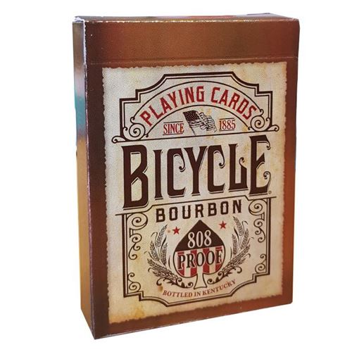 Non Communiqué Bicycle Bourbon - Jeu De 56 Cartes Toilées Plastifiées – Format Poker – 2 Index Standards