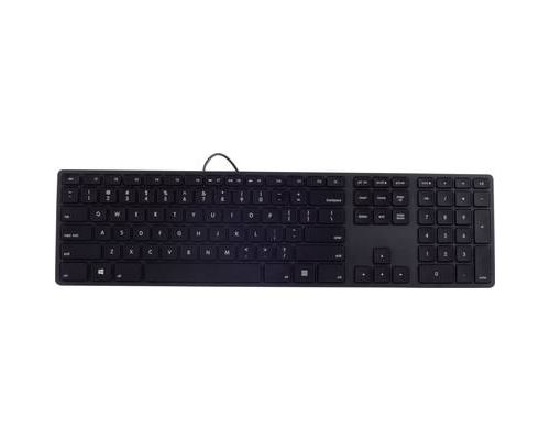 Matias FK318PCLBB-DE USB Clavier allemand, QWERTZ, Windows noir éclairé