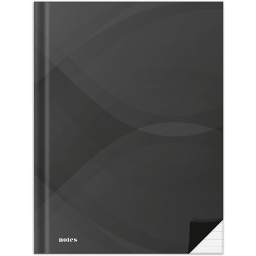 RNK Verlag Cahier 'notes carbon black', A4, ligné