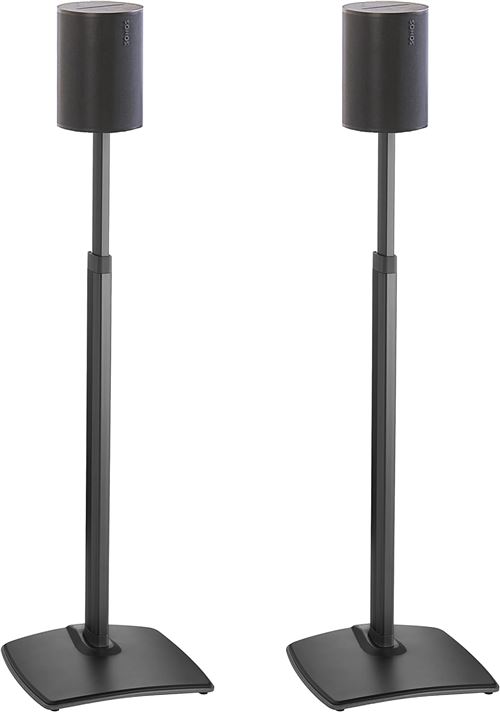 Sanus Support D’Enceinte Réglable Wsse1A2-B2 Pour Sonos Era 100, 2 Pièces, Noir