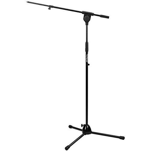 stage line Pieds de microphone Stage Line 103-232cm Lacquered Adjustable Microphone Floor Stand - Mat Black