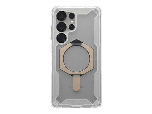 UAG Plasma XTE - Coque de protection pour téléphone portable - compatibilité avec MagSafe - polyuréthanne thermoplastique (TPU) - transparent/titane - pour Samsung Galaxy S25 Ultra