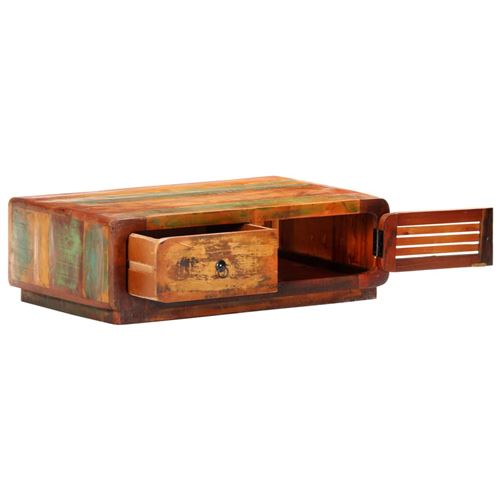 vidaXL Table basse 90x60x29 cm Bois de récupération massif