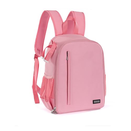 Sac à dos pour appareil photo Cwatcun - Sac à dos imperméable pour appareil photo numérique reflex (SLR), modèle CN＋D6, petit format, couleur rose - 25×14×28 cm