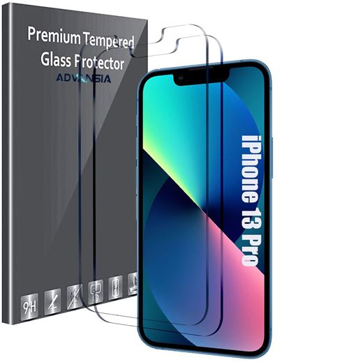 Advansia verre trempé pour iPhone 13 Pro [X2] Pieces