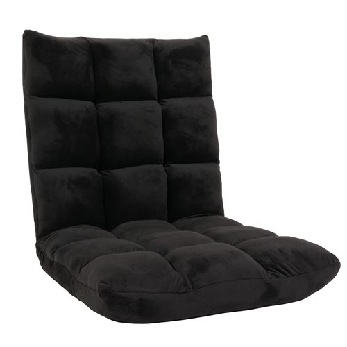 Mendler Noir Fauteuil De Sol Velours - Image 3