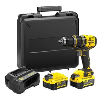 Stanley - V20 Klopboormachine 80 Nm BORSTELLOOS - Lithium 18V - 2 accu's 4A - SFMCD721M2K-QW - 1