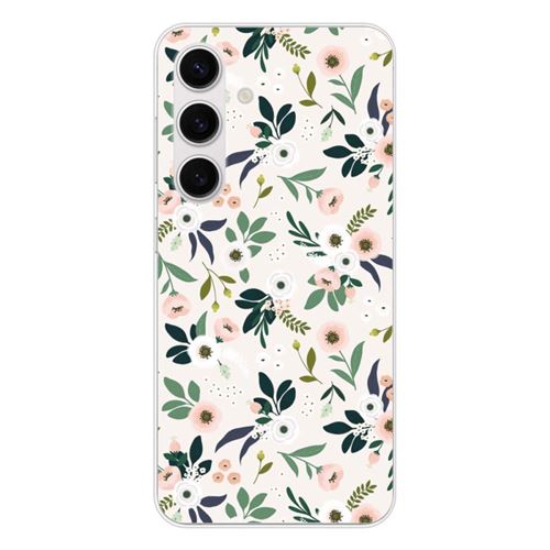 Coque en silicone - Compatible Samsung Galaxy S25 - design flowers