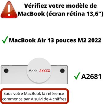 Coque De Macbook Air 13 Pouces Pour L'étui M2 2023;coque Pour