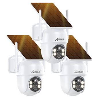 ANRAN Caméra De Surveillance Extérieure Sans Fil 3MP Wifi