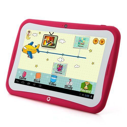 Tablette Tactile Enfant Jouet Éducatif 7' Android Jelly Bean Yokid Rose 8 Go +SD 32Go - YONIS
