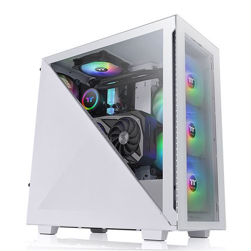Non Communiqué Blanc Thermaltake Divider 300 Tg Snow - Mid Tower - Atx - Pas D'alimentation (Ps/2) - Usb/Audio