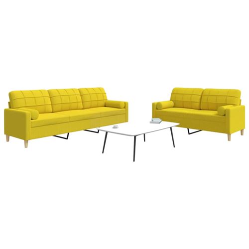 Vidaxl Jaune/Clair Ensemble - Image 2