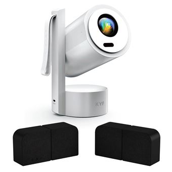 Vidéoprojecteur Android 4K Wifi sur batterie enceinte Bluetooth 20W - 1