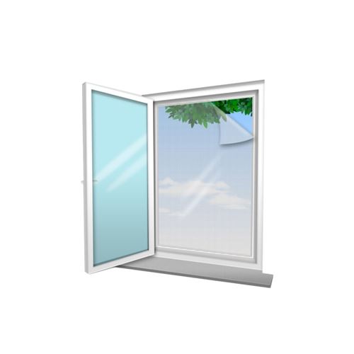 Voile moustiquaire CONFORTEX pour fenêtre - 130x150 cm - Blanc