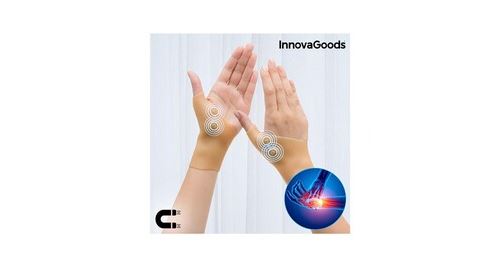 Protège-poignets de compression avec points magnétiques innovagoods (pack de 2)