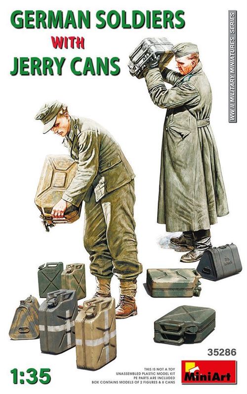 German Soldiers W/jerry Cans - 1:35e - Miniart