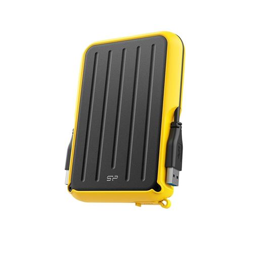 SILICON POWER Armor A66 - Disque dur - 5 To - externe (portable) - USB 3.2 Gen 1 - noir/jaune 