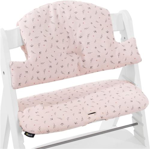  Coussin Chaise Haute Hauck Select - Jersey Flowers Rose